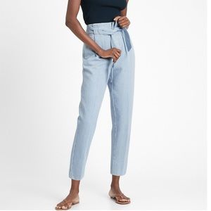 Banana Republic Paperbag Jeans - light denim - 28 Petite